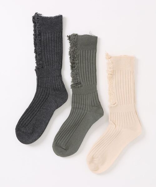 「kakko」(カッコ)の「レディーズ ダメージ加工ソックス 3足セット(ソックス/靴下・レディース・E/D/C/B/A・FREE)」の15枚目の写真
