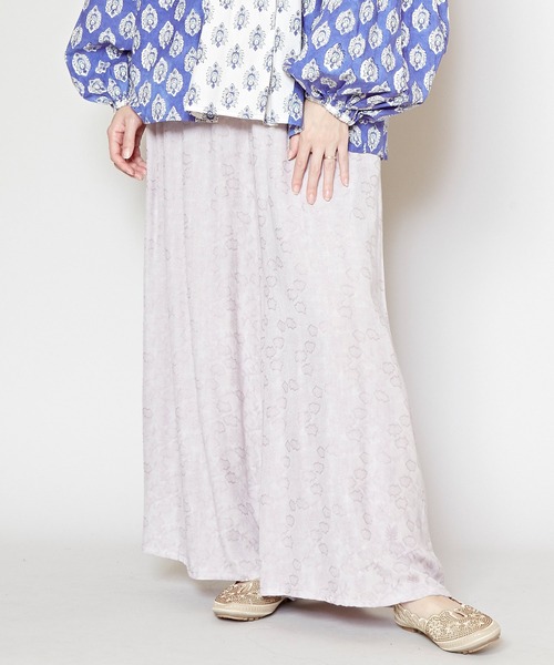 チャイハネ（チャイハネ）の「【チャイハネ】グラシアワイドパンツ（その他パンツ・レディース・ピンク/ブルー/オレンジ/ブラック/グレー/パープル/ブラウン/グリーン・FREE）」の2枚目の写真