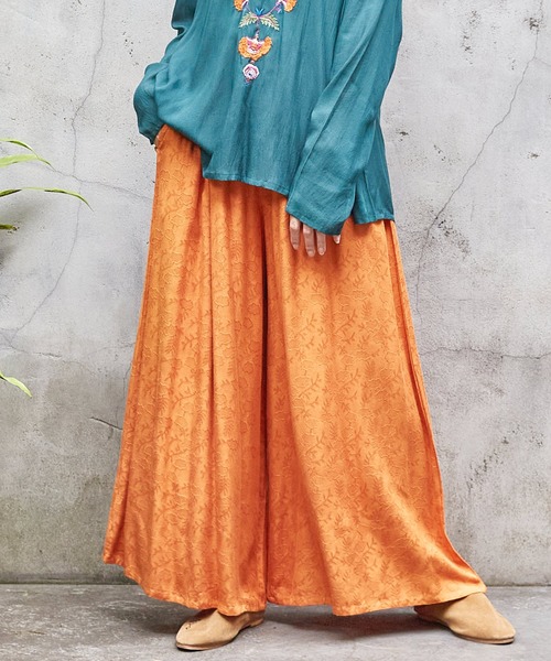 チャイハネ（チャイハネ）の「【チャイハネ】グラシアワイドパンツ（その他パンツ・レディース・ピンク/ブルー/オレンジ/ブラック/グレー/パープル/ブラウン/グリーン・FREE）」の8枚目の写真