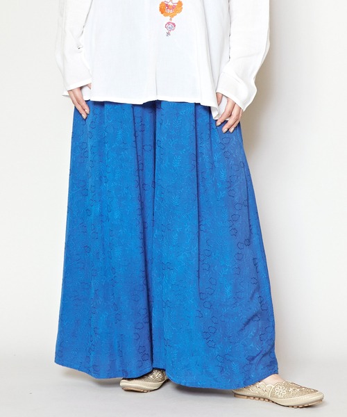 チャイハネ（チャイハネ）の「【チャイハネ】グラシアワイドパンツ（その他パンツ・レディース・ピンク/ブルー/オレンジ/ブラック/グレー/パープル/ブラウン/グリーン・FREE）」の5枚目の写真