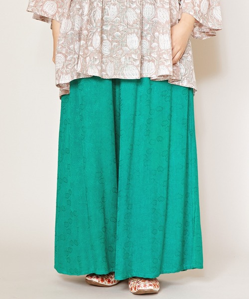 チャイハネ（チャイハネ）の「【チャイハネ】グラシアワイドパンツ（その他パンツ・レディース・ピンク/ブルー/オレンジ/ブラック/グレー/パープル/ブラウン/グリーン・FREE）」の4枚目の写真