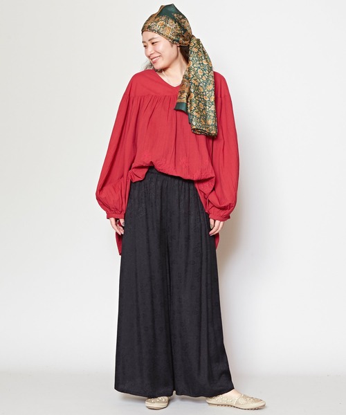 チャイハネ（チャイハネ）の「【チャイハネ】グラシアワイドパンツ（その他パンツ・レディース・ピンク/ブルー/オレンジ/ブラック/グレー/パープル/ブラウン/グリーン・FREE）」の21枚目の写真