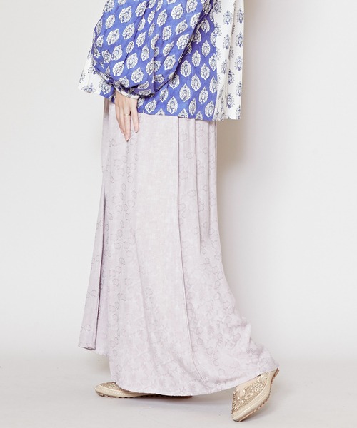 チャイハネ（チャイハネ）の「【チャイハネ】グラシアワイドパンツ（その他パンツ・レディース・ピンク/ブルー/オレンジ/ブラック/グレー/パープル/ブラウン/グリーン・FREE）」の9枚目の写真