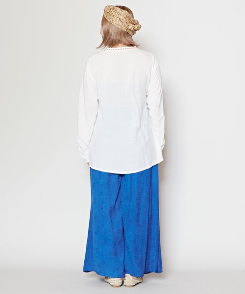 チャイハネ（チャイハネ）の「【チャイハネ】グラシアワイドパンツ（その他パンツ・レディース・ピンク/ブルー/オレンジ/ブラック/グレー/パープル/ブラウン/グリーン・FREE）」の19枚目の写真