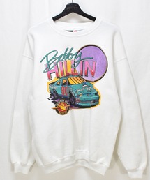 VINTAGE | 【ヴィンテージ古着】90's Bobby HILLIN レーシングプリント クルーネックスウェット(スウェット)