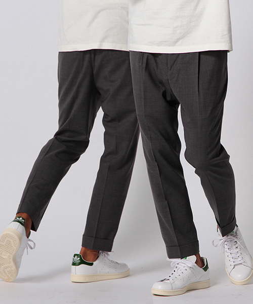 BEAMS（ビームス）の「BEAMS / TWトロピカル アンクル スラックス（スラックス・メンズ・チャコールグレー/ネイビー・SMALL/MEDIUM/LARGE）」の2枚目の写真