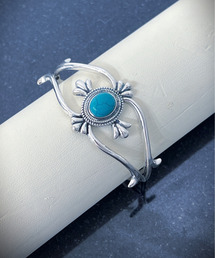 【特注】 シルバースミス masayoshi ターコイズ付 バングル 特注】 シルバースミス masayoshi ターコイズ付 バングル