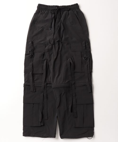 COMMON WARE(コモンウェアー)の「COMMONWARE:ナイロンワッシャーテクノパンツ(カーゴパンツ・レディース・ブラック/カーキ/オフホワイト・L/XL/M)」の15枚目の写真
