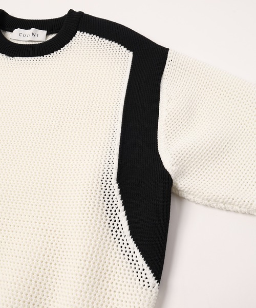 CULINI メッシュ編み 半袖ニット 美品CULINI メッシュ編み 半袖ニット - メルカリ