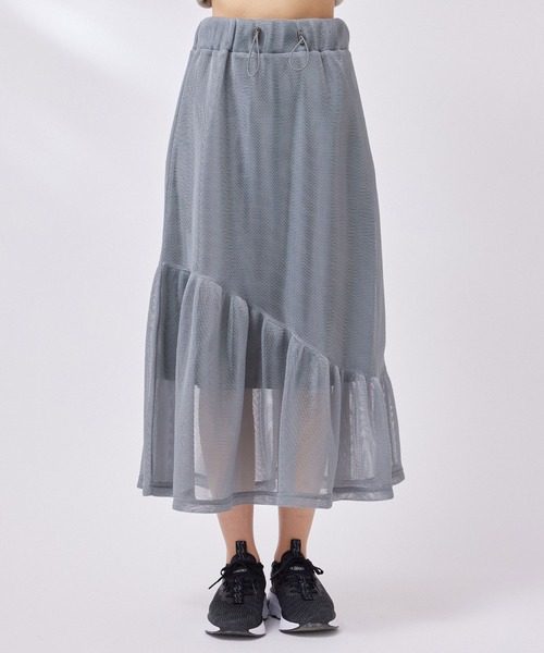 NERGY(ナージー)の「ダブルラッセルケープスカート(スカート・レディース・グレー/ブラック・FREE)」の11枚目の写真
