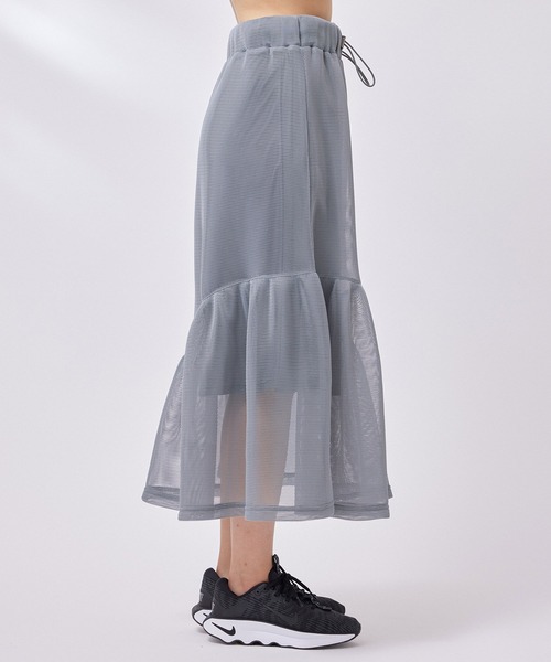 NERGY(ナージー)の「ダブルラッセルケープスカート(スカート・レディース・グレー/ブラック・FREE)」の12枚目の写真