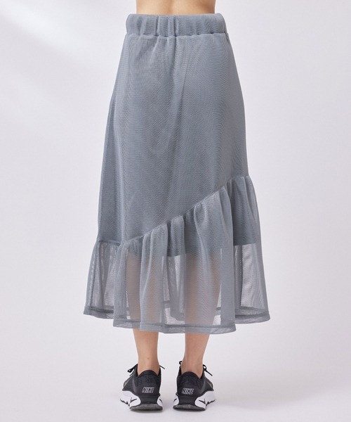 NERGY(ナージー)の「ダブルラッセルケープスカート(スカート・レディース・グレー/ブラック・FREE)」の13枚目の写真