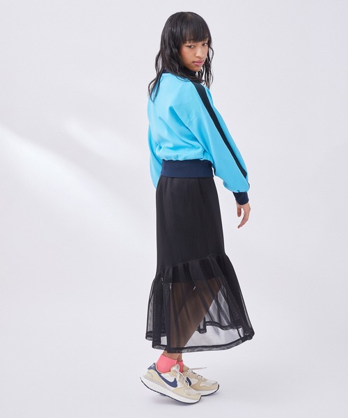 NERGY(ナージー)の「ダブルラッセルケープスカート(スカート・レディース・グレー/ブラック・FREE)」の18枚目の写真