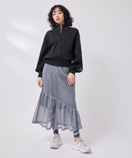 NERGY(ナージー)の「ダブルラッセルケープスカート(スカート・レディース・グレー/ブラック・FREE)」の21枚目の写真