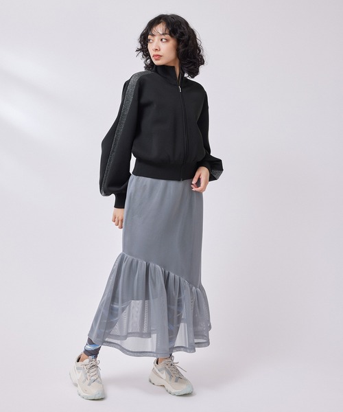 NERGY(ナージー)の「ダブルラッセルケープスカート(スカート・レディース・グレー/ブラック・FREE)」の22枚目の写真