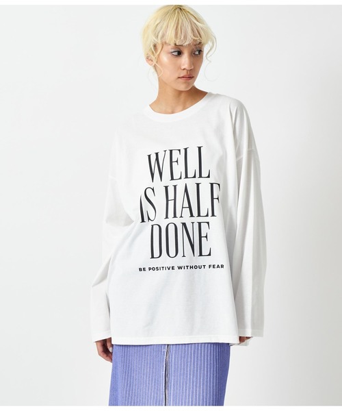 ANAP(アナップ)の「4柄アソートロングスリーブTシャツ(Tシャツ/カットソー・レディース・ダークグレー/ブラック/ライトグレー/ホワイト・FREE)」の14枚目の写真