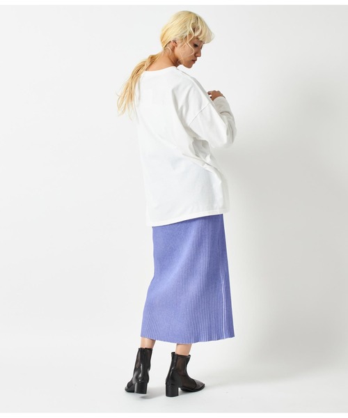 ANAP(アナップ)の「4柄アソートロングスリーブTシャツ(Tシャツ/カットソー・レディース・ダークグレー/ブラック/ライトグレー/ホワイト・FREE)」の17枚目の写真