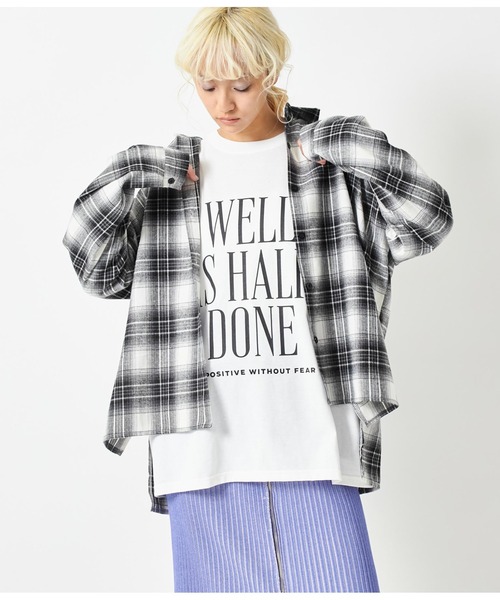 ANAP(アナップ)の「4柄アソートロングスリーブTシャツ(Tシャツ/カットソー・レディース・ダークグレー/ブラック/ライトグレー/ホワイト・FREE)」の18枚目の写真