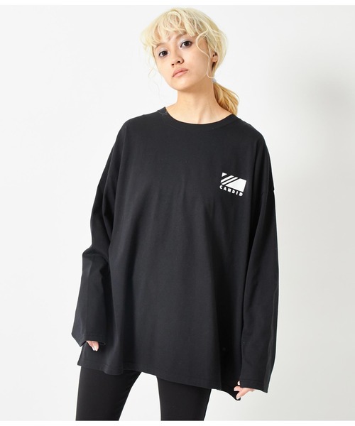 ANAP(アナップ)の「4柄アソートロングスリーブTシャツ(Tシャツ/カットソー・レディース・ダークグレー/ブラック/ライトグレー/ホワイト・FREE)」の21枚目の写真