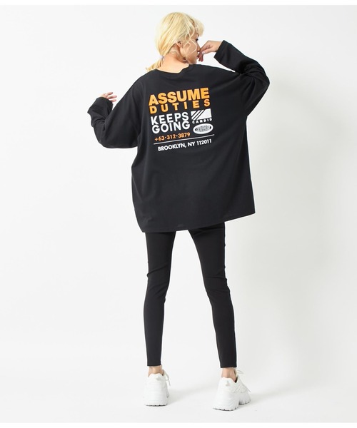 ANAP(アナップ)の「4柄アソートロングスリーブTシャツ(Tシャツ/カットソー・レディース・ダークグレー/ブラック/ライトグレー/ホワイト・FREE)」の22枚目の写真