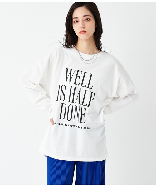 ANAP(アナップ)の「4柄アソートロングスリーブTシャツ(Tシャツ/カットソー・レディース・ダークグレー/ブラック/ライトグレー/ホワイト・FREE)」の5枚目の写真