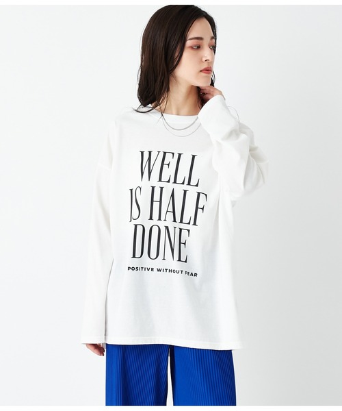 ANAP(アナップ)の「4柄アソートロングスリーブTシャツ(Tシャツ/カットソー・レディース・ダークグレー/ブラック/ライトグレー/ホワイト・FREE)」の7枚目の写真