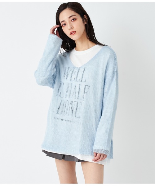 ANAP(アナップ)の「4柄アソートロングスリーブTシャツ(Tシャツ/カットソー・レディース・ダークグレー/ブラック/ライトグレー/ホワイト・FREE)」の9枚目の写真