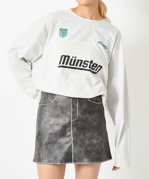 ANAP(アナップ)の「4柄アソートロングスリーブTシャツ(Tシャツ/カットソー・レディース・ダークグレー/ブラック/ライトグレー/ホワイト・FREE)」の12枚目の写真