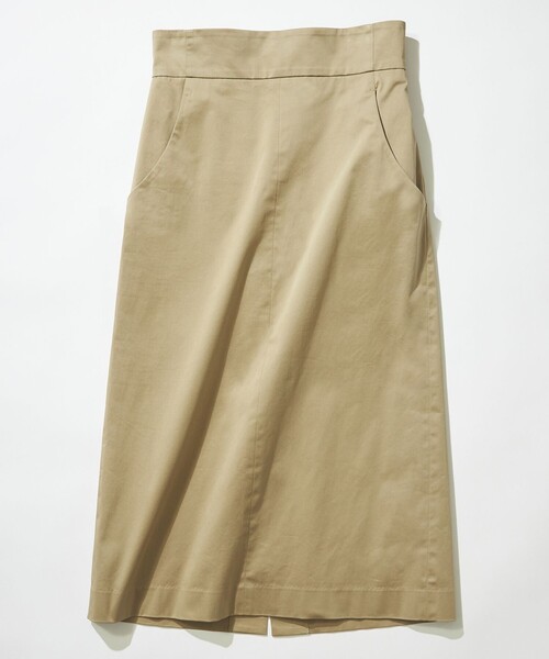 【セール】【WEB限定】サテンストレッチ Iラインスカート（スカート）｜組曲（クミキョク）