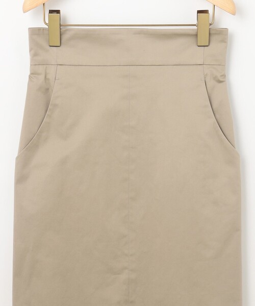 【セール】【WEB限定】サテンストレッチ Iラインスカート（スカート）｜組曲（クミキョク）