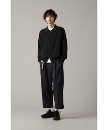 MHL ドライコットンリネン ループバックカーディガン チャコールグレー M MHL ドライコットンリネン ループバックカーディガン