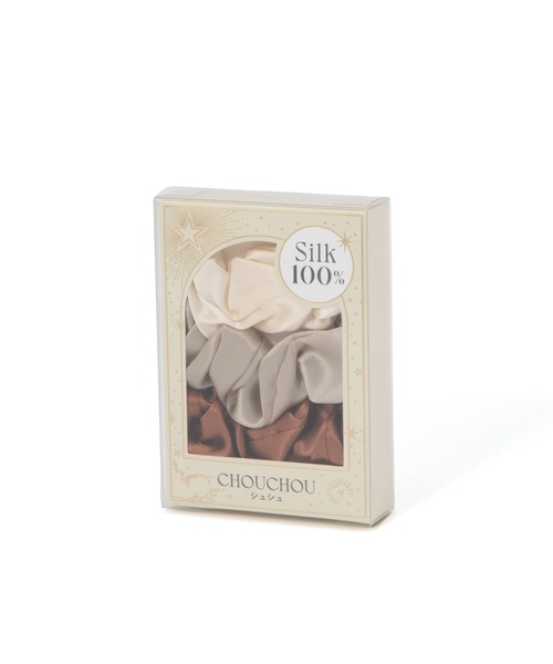 Francfranc（フランフラン）の「シルク ヘアゴム 3個セット アイボリー（その他ボディ・ヘアケア・レディース・アイボリー・FREE）」の5枚目の写真