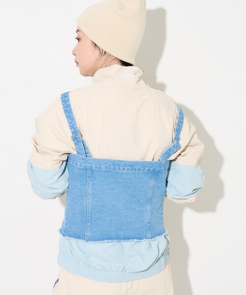 FREAK'S STORE（フリークスストア）の「マルチウェイ デニムチューブトップ / ビスチェ（キャミソール・レディース・ブルー/ブラック/サックスブルー・ﾌﾘ-）」の10枚目の写真