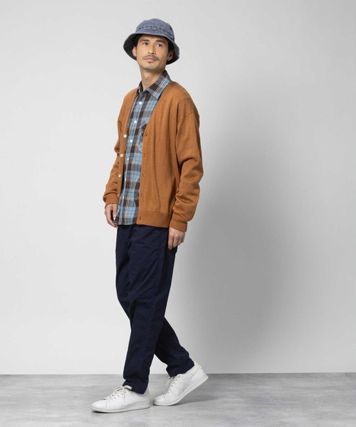 BACK NUMBER(バックナンバー)の「【BACK NUMBER】天竺編み長袖カーディガン(カーディガン/ボレロ・メンズ・ネイビー/グリーン/ライトブラウン・S/M/L/XL)」の15枚目の写真