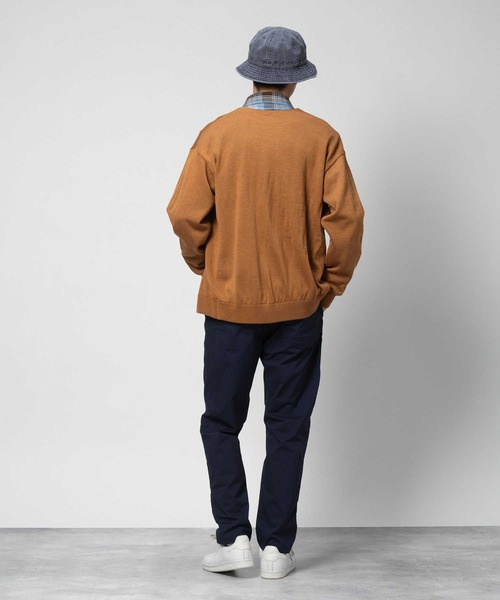 BACK NUMBER(バックナンバー)の「【BACK NUMBER】天竺編み長袖カーディガン(カーディガン/ボレロ・メンズ・ネイビー/グリーン/ライトブラウン・S/M/L/XL)」の16枚目の写真