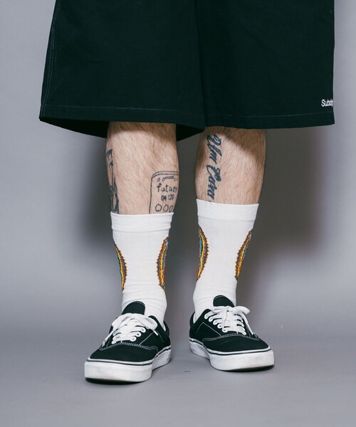 Subciety(サブサエティ)の「SKULL MARIA SOCKS(ソックス/靴下・メンズ・ブラック/ホワイト・FREE)」の10枚目の写真