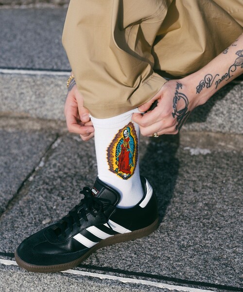 Subciety(サブサエティ)の「SKULL MARIA SOCKS(ソックス/靴下・メンズ・ブラック/ホワイト・FREE)」の16枚目の写真