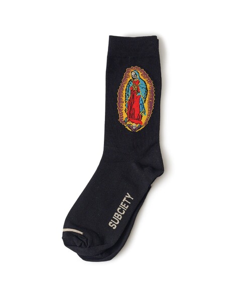Subciety(サブサエティ)の「SKULL MARIA SOCKS(ソックス/靴下・メンズ・ブラック/ホワイト・FREE)」の17枚目の写真