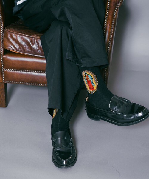 Subciety(サブサエティ)の「SKULL MARIA SOCKS(ソックス/靴下・メンズ・ブラック/ホワイト・FREE)」の20枚目の写真