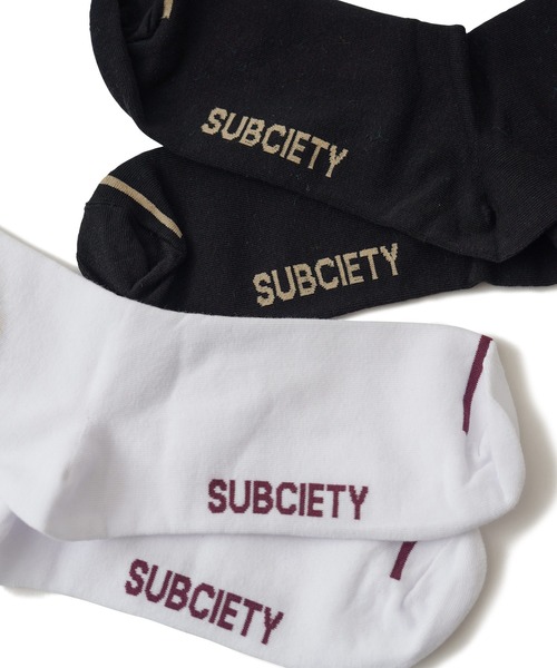 Subciety（サブサエティ）の「SKULL MARIA SOCKS（ソックス/靴下・メンズ・ブラック/ホワイト・FREE）」の5枚目の写真