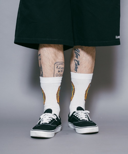 Subciety（サブサエティ）の「SKULL MARIA SOCKS（ソックス/靴下・メンズ・ブラック/ホワイト・FREE）」の10枚目の写真