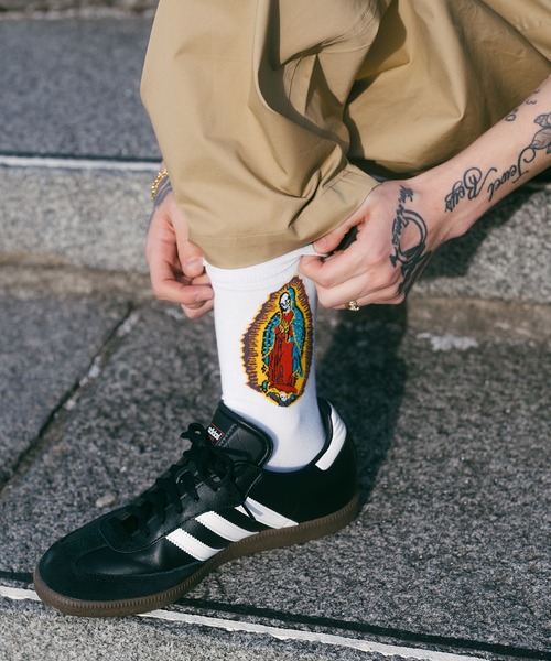 Subciety（サブサエティ）の「SKULL MARIA SOCKS（ソックス/靴下・メンズ・ブラック/ホワイト・FREE）」の15枚目の写真