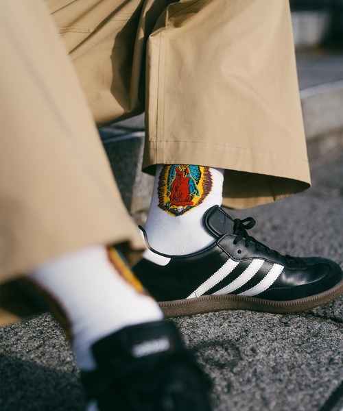Subciety（サブサエティ）の「SKULL MARIA SOCKS（ソックス/靴下・メンズ・ブラック/ホワイト・FREE）」の16枚目の写真