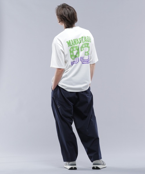MANASTASH（マナスタッシュ）の「MANASTASH/マナスタッシュ/RE:POLY TEE 93/リポリTシャツ93（Tシャツ/カットソー・メンズ・オレンジ/ブラック/ホワイト・M/L/XL/S）」の6枚目の写真