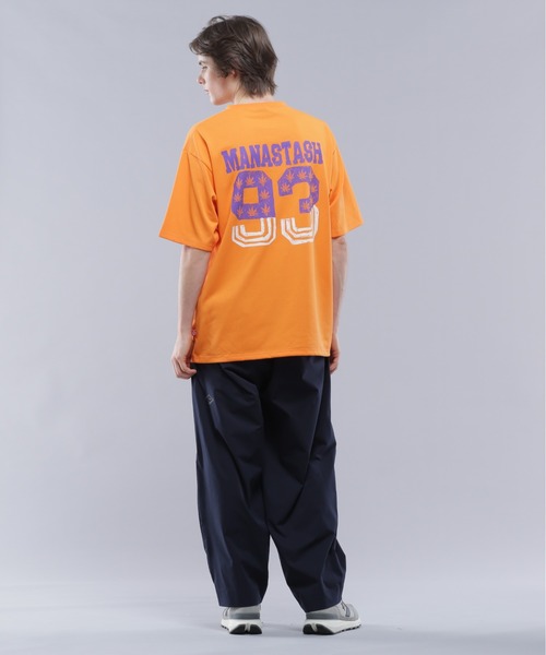 MANASTASH（マナスタッシュ）の「MANASTASH/マナスタッシュ/RE:POLY TEE 93/リポリTシャツ93（Tシャツ/カットソー・メンズ・オレンジ/ブラック/ホワイト・M/L/XL/S）」の9枚目の写真