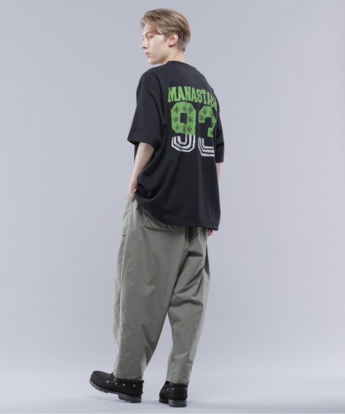 MANASTASH（マナスタッシュ）の「MANASTASH/マナスタッシュ/RE:POLY TEE 93/リポリTシャツ93（Tシャツ/カットソー・メンズ・オレンジ/ブラック/ホワイト・M/L/XL/S）」の13枚目の写真