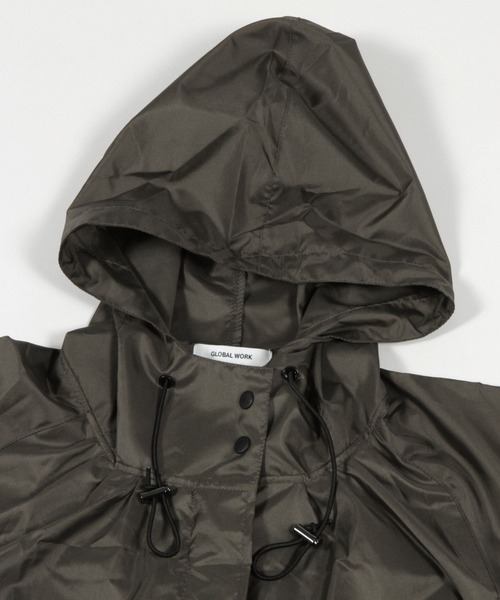 GLOBAL WORK（グローバルワーク）の「モッズレインコート/986912（レインコート/ポンチョ・レディース・カーキ/ブラック/ベージュ/グレー・FREE）」の6枚目の写真