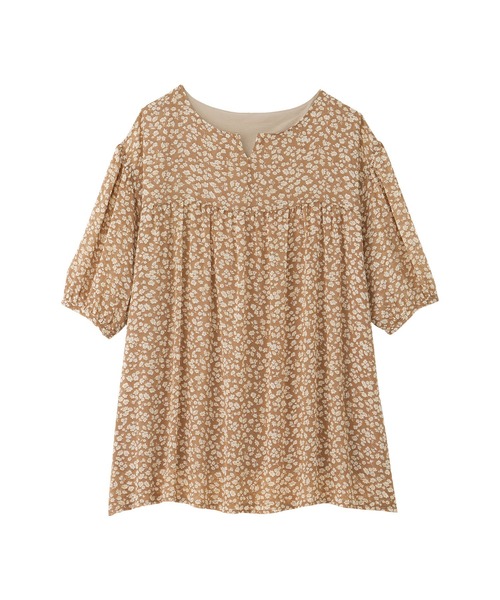 真木テキスタイルスタジオ。チュニック。モカ茶色。 ITEM | MAKI TEXTILE STUDIO online shop
