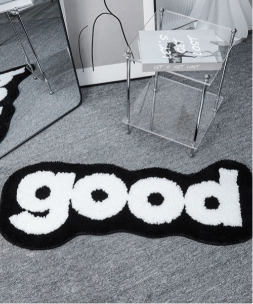 【Forewool】韓国＊Dog Mat＊ミニラグ HOUSE doggymat 限定色 Charcoal-Gray Sサイズ 約50×68cm