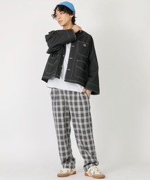 チェックゆるテーパードパンツ/ユニセックス